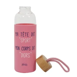 La Chaise Longue Boissons & Cocktails-GOURDE EN VERRE MA TETE DIT SPORT MON CORPS DIT DORT