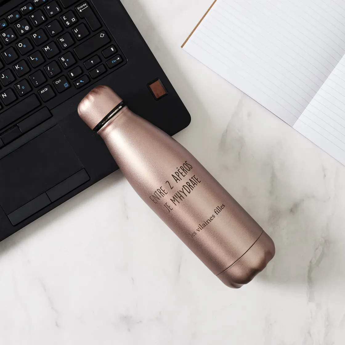 La Chaise Longue Thé & Café-GOURDE PAILLETTES ENTRE 2 APEROS JE M'HYDRATE