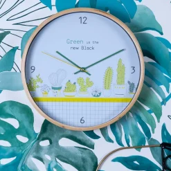 La Chaise Longue Horloge & Réveil-HORLOGE CACTUS