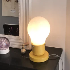 La Chaise Longue Luminaire-LAMPE AMPOULE JAUNE PM