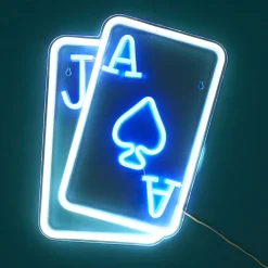 La Chaise Longue Déco Lumineuse|Déco-LAMPE EFFET NEON CARTES A JOUER