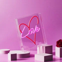 La Chaise Longue Déco Lumineuse|Déco-LAMPE EFFET NEON CŒUR LOVE