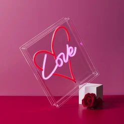 La Chaise Longue Déco Lumineuse|Déco-LAMPE EFFET NEON CŒUR LOVE