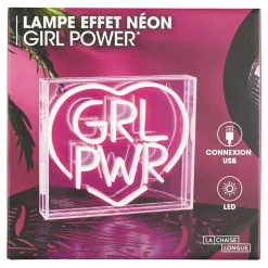 La Chaise Longue Déco Lumineuse|Déco-LAMPE EFFET NEON GIRL POWER