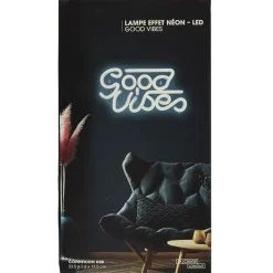 La Chaise Longue Déco Chambre|Déco-LAMPE EFFET NEON LED GOOD VIBES