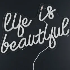 La Chaise Longue Déco Lumineuse|Déco-LAMPE EFFET NEON LIFE IS BEAUTIFUL