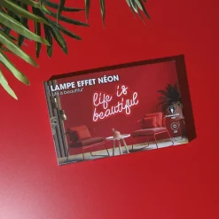 La Chaise Longue Déco Lumineuse|Déco-LAMPE EFFET NEON LIFE IS BEAUTIFUL