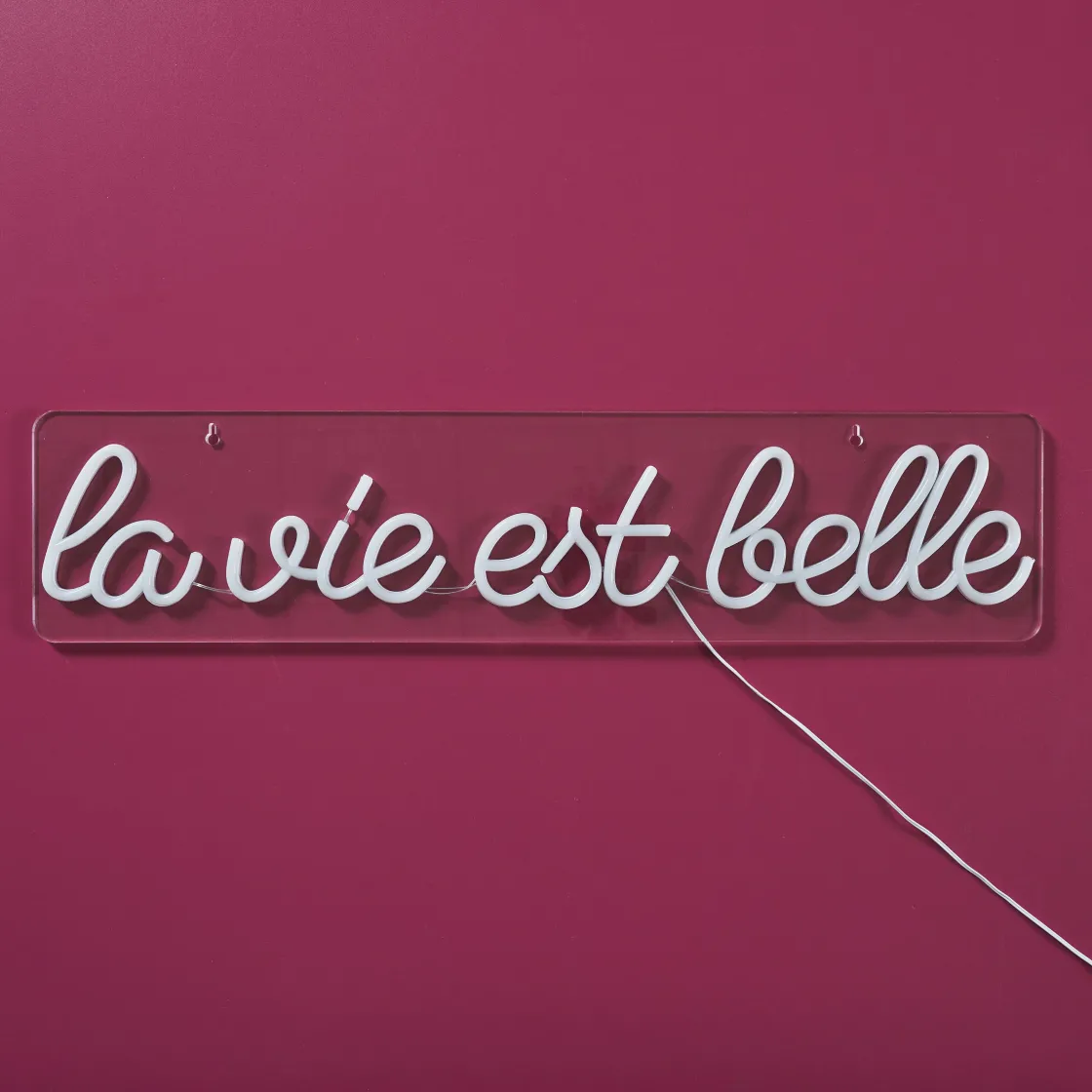 La Chaise Longue Déco Lumineuse|Déco-LAMPE EFFET NÉON LA VIE EST BELLE