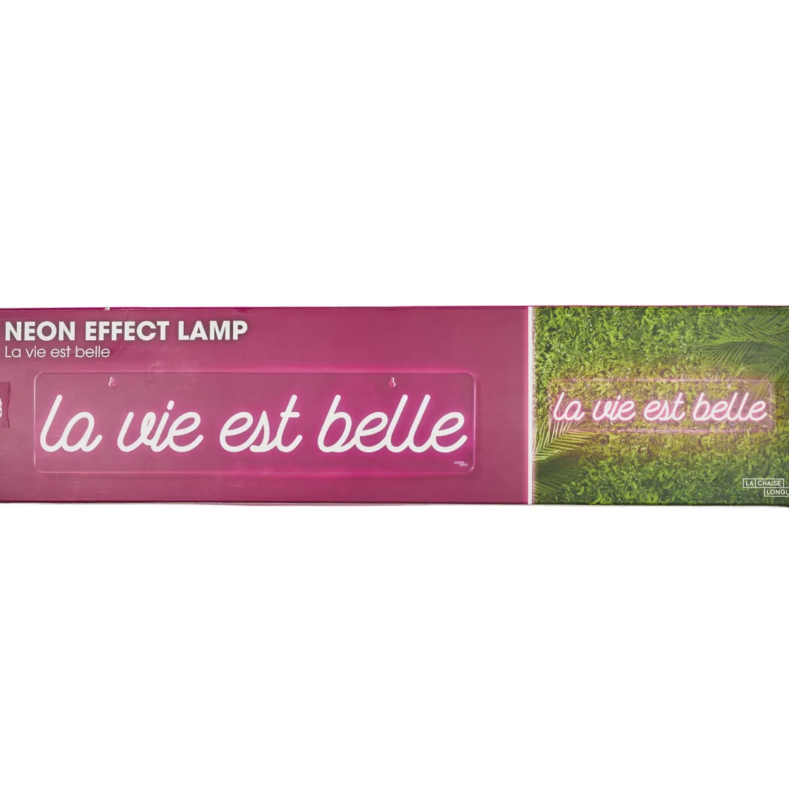 La Chaise Longue Déco Lumineuse|Déco-LAMPE EFFET NÉON LA VIE EST BELLE