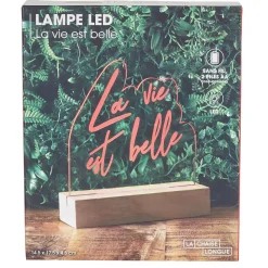 La Chaise Longue Déco Lumineuse|Déco-LAMPE NEON LA VIE EST BELLE