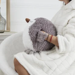 La Chaise Longue Cocoon-MANCHON POUSSIN GRIS