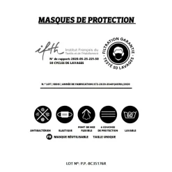 La Chaise Longue Accessoires-MASQUE EN TISSU BISOU