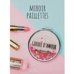 La Chaise Longue Déco-MIROIR DE POCHE PAILLETTES