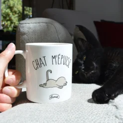 La Chaise Longue Thé & Café-MUG CHAT M EPUISE