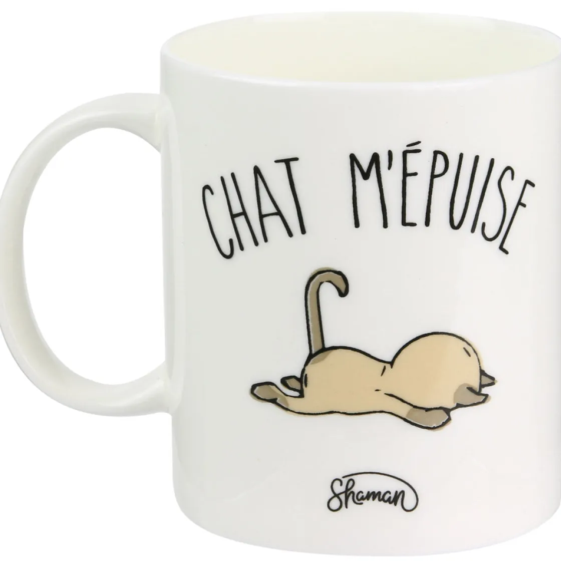 La Chaise Longue Thé & Café-MUG CHAT M EPUISE