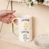 La Chaise Longue Thé & Café-MUG DUO MAT POUSSIN CHATON