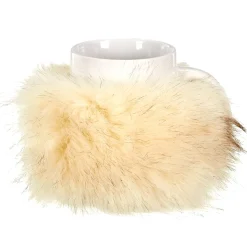 La Chaise Longue Thé & Café-MUG FOURRURE AMOVIBLE CREME