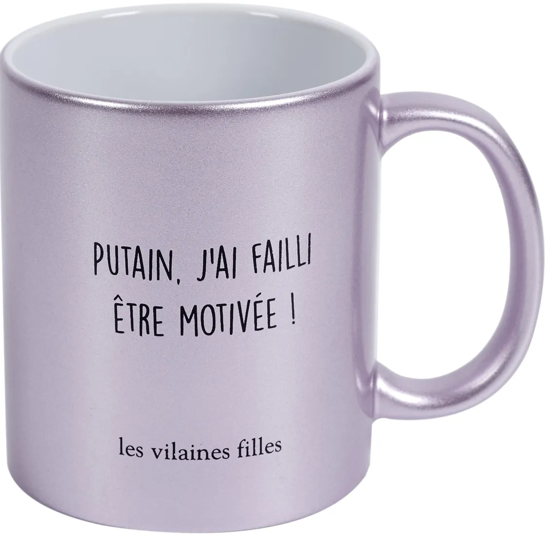 La Chaise Longue Thé & Café-MUG PAILLETTES PUTAIN J'AI FAILLI ETRE MOTIVEE