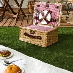 La Chaise Longue Pique-nique & Barbecue-PANIER PIQUE NIQUE BISTROT VICHY