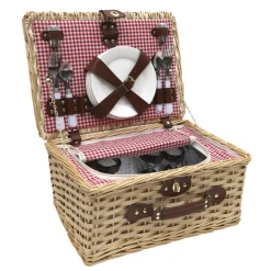 La Chaise Longue Pique-nique & Barbecue-PANIER PIQUE NIQUE BISTROT VICHY