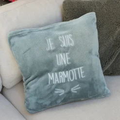 La Chaise Longue Cocoon-PLAID KANGOUROU JE SUIS UNE MARMOTTE