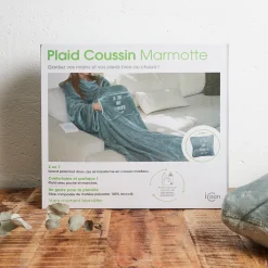 La Chaise Longue Cocoon-PLAID KANGOUROU JE SUIS UNE MARMOTTE