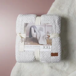 La Chaise Longue Cocoon-PLAID NID D'ABEILLE XXL