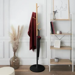 La Chaise Longue Mobilier-PORTE MANTEAU MIKO NOIR