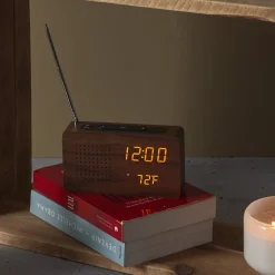 La Chaise Longue Horloge & Réveil-RADIO REVEIL BOIS