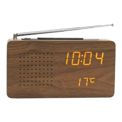 La Chaise Longue Horloge & Réveil-RADIO REVEIL BOIS
