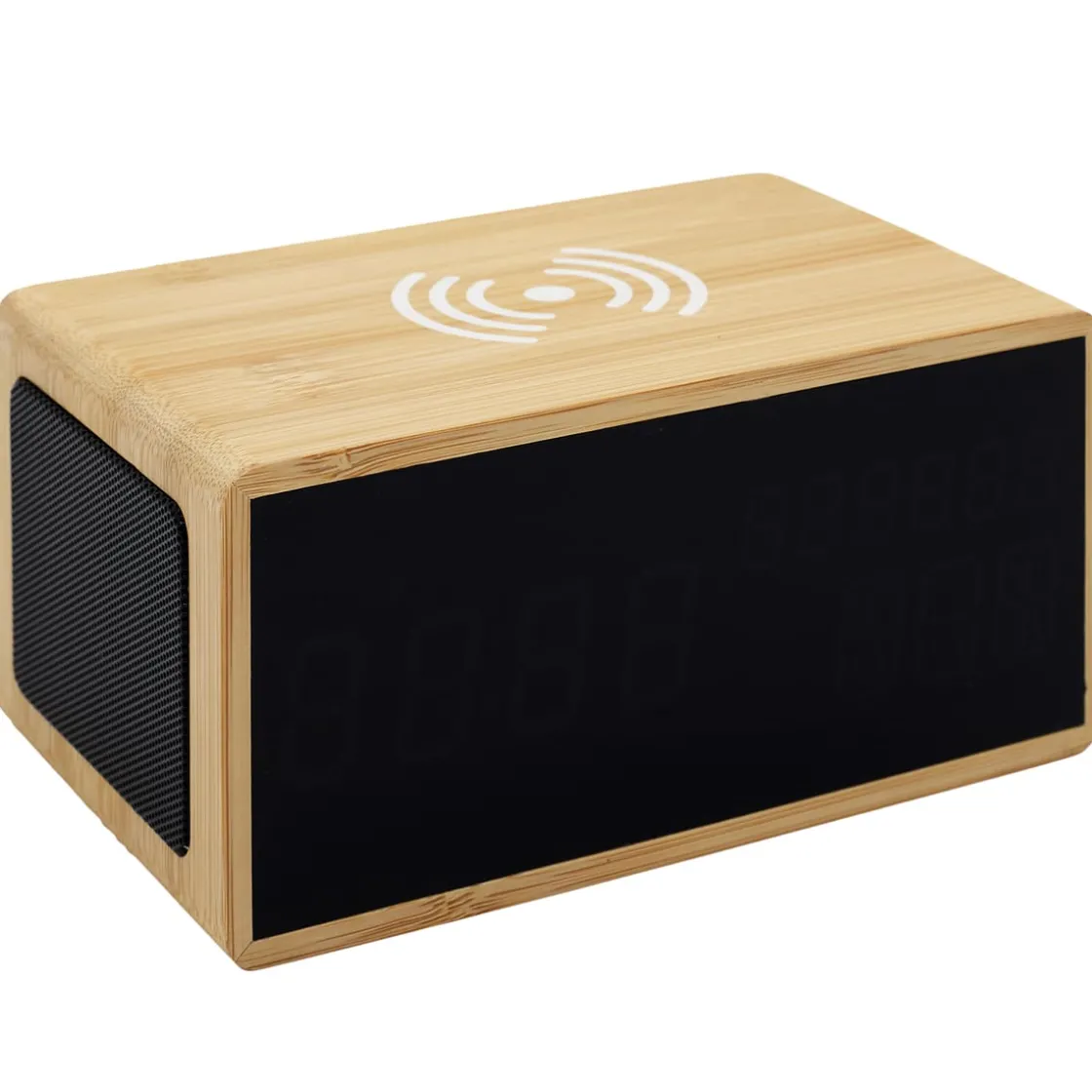 La Chaise Longue Horloge & Réveil-REVEIL CHARGEUR BOIS