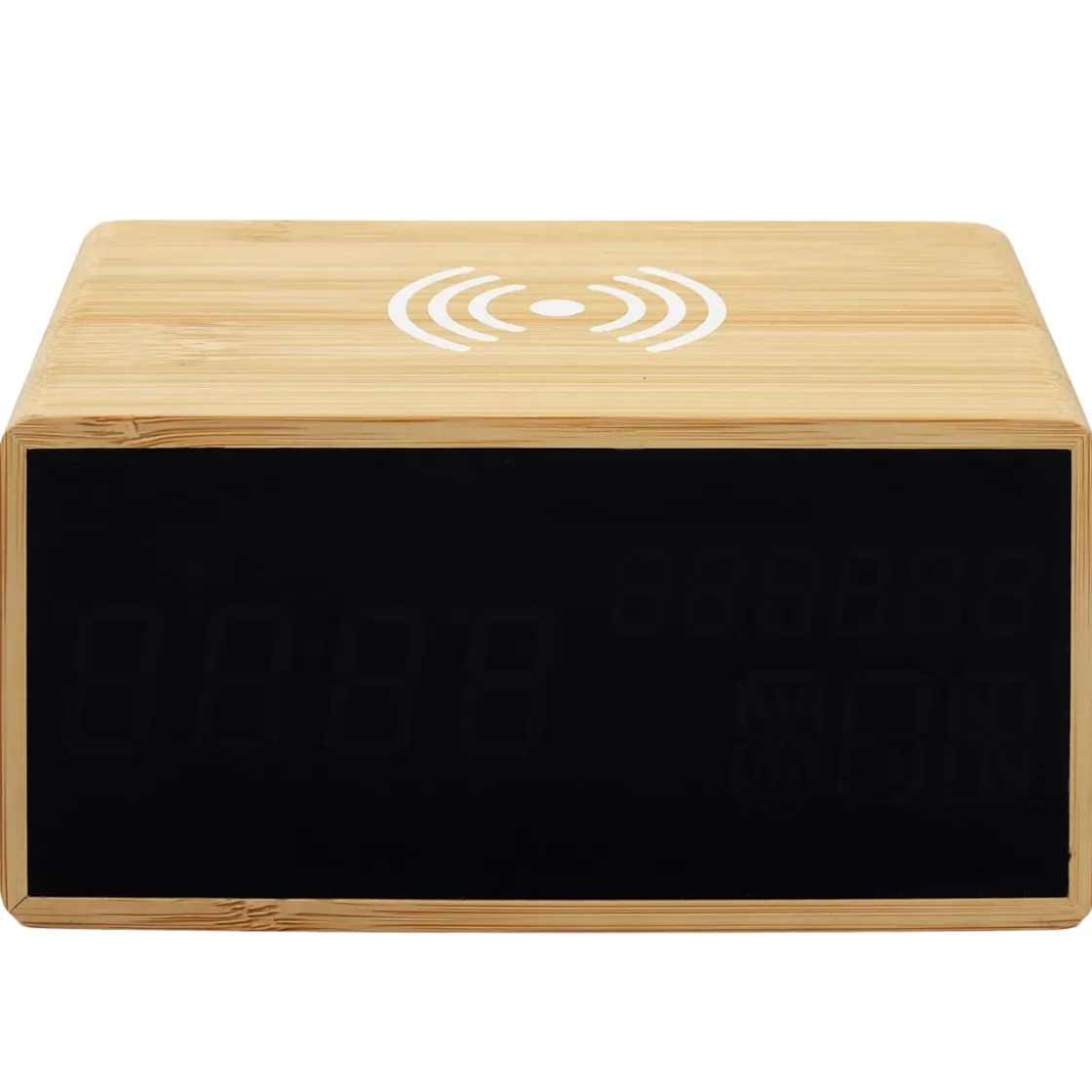 La Chaise Longue Horloge & Réveil-REVEIL CHARGEUR BOIS