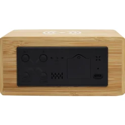 La Chaise Longue Horloge & Réveil-REVEIL CHARGEUR BOIS