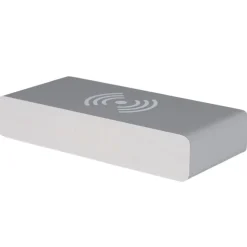 La Chaise Longue Horloge & Réveil-REVEIL CHARGEUR BOIS GRIS