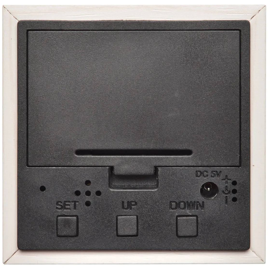 La Chaise Longue Horloge & Réveil-REVEIL LED BOIS BLANC