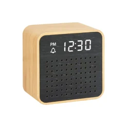 La Chaise Longue Horloge & Réveil-REVEIL LED HAUT PARLEUR WOODY