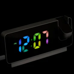 La Chaise Longue Horloge & Réveil-REVEIL PROJECTEUR MIROIR RAINBOW