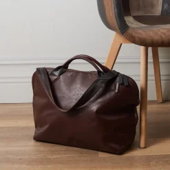 La Chaise Longue Sacs & Pochettes-SAC WEEK END OAKLAND CHOCO