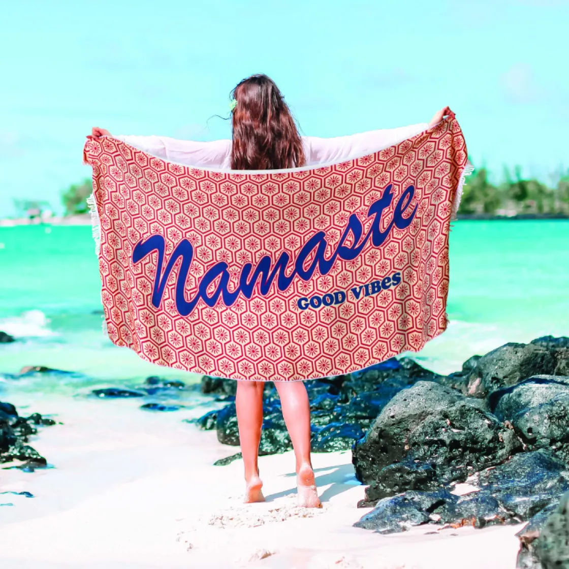 La Chaise Longue Piscine & Plage-SERVIETTE DE PLAGE NAMASTE