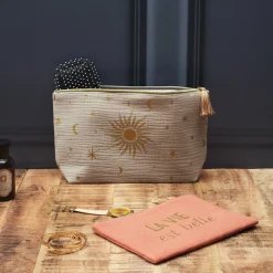 La Chaise Longue Sacs & Pochettes-SET DE 2 TROUSSES GAZE DE COTON PALAZZO