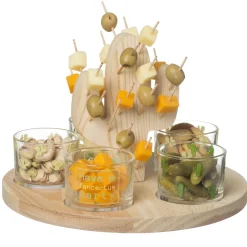 La Chaise Longue Sur Le Pouce|Pique-nique & Barbecue-SET PICS APERO ET COUPELLES CACTUS