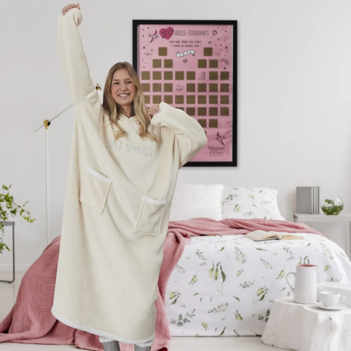 La Chaise Longue Cocoon-SWEAT PLAID BOMBASSE