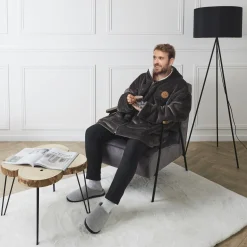 La Chaise Longue Cocoon-SWEAT PLAID CAPITAINE FLEMME