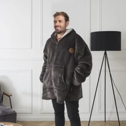 La Chaise Longue Cocoon-SWEAT PLAID CAPITAINE FLEMME