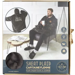 La Chaise Longue Cocoon-SWEAT PLAID CAPITAINE FLEMME