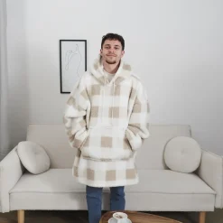 La Chaise Longue Cocoon-SWEAT PLAID CHESSY