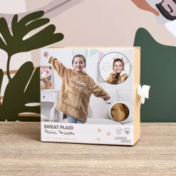 La Chaise Longue Cocoon-SWEAT PLAID ENFANT CHAT