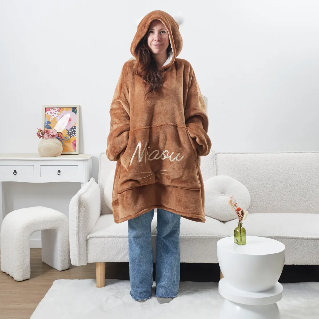 La Chaise Longue Cocoon-SWEAT SHIRT XXL MIAOU