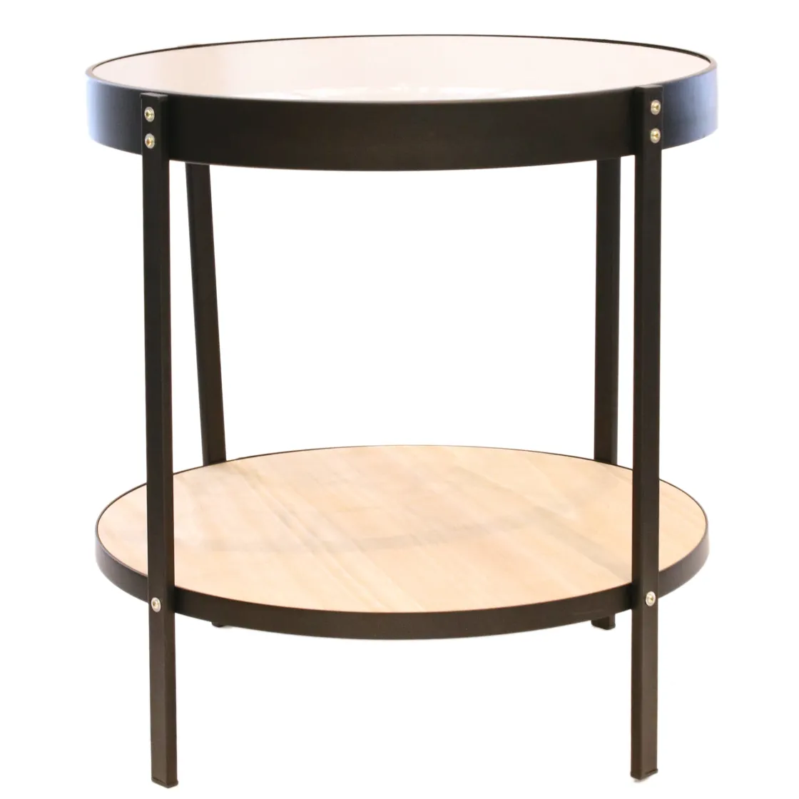 La Chaise Longue Mobilier-TABLE D APPOINT HORLOGE 50.5X50.5X49CM