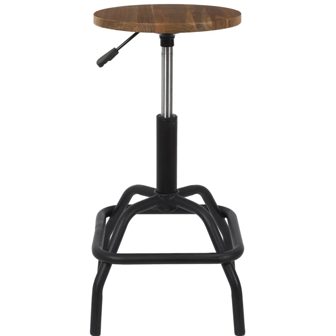 La Chaise Longue Mobilier-TABOURET DE BAR REGLABLE BOIS BRUT ACE